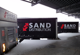 Sand Distribution lastbil